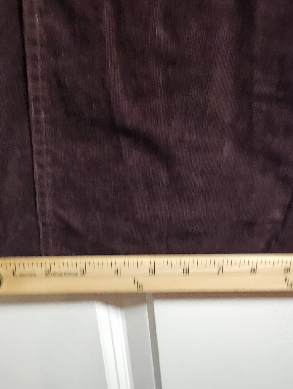 Democracy AbSolution Burgundy Wine Velvet Corduroy Pants 10 Relaxed Fit Stretch - Picture 13 of 13